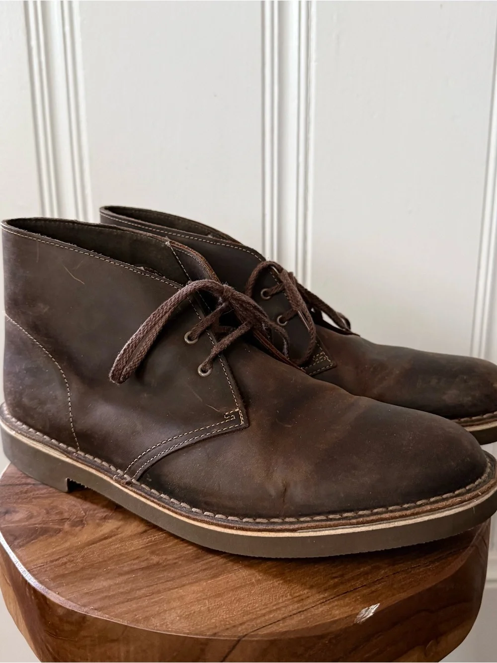 Clark’s Brown Nubuck Leather Mens Lace Up Boots